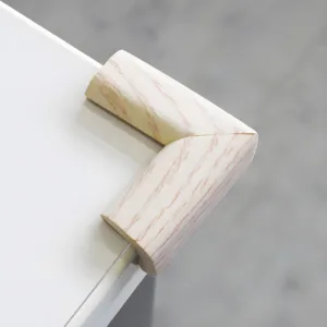 Set 4 protectii colturi Carboysafety din spuma lemn alb 24x50x22x6 mm