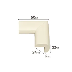 Set 4 protectii colturi pentru mobila Car Boy Safety Galben din spuma 24x50x22x6