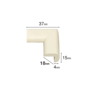 Set 4 protectii colturi pentru mobila Car Boy Safety Maro din spuma 18x37x15x4
