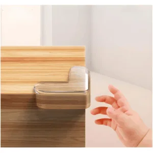 Set 4 protectii transparente pentru colturi 18x400x11x15x4
