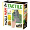 Set 4 puzzle tactil animale cu piese mari Headu