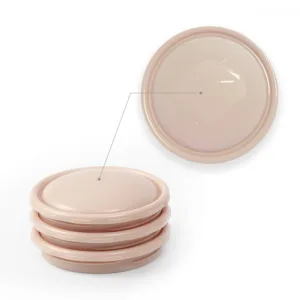 Set 4 recipiente cu capac pentru hrana bebelusilor Babyono Bej