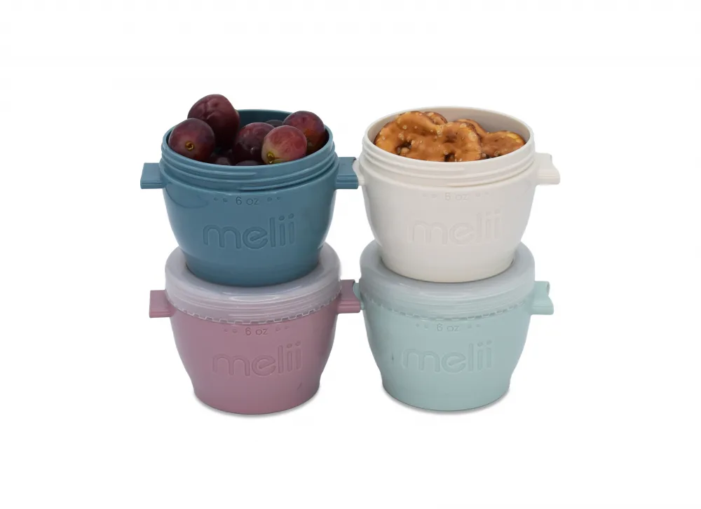 Set 4 recipiente din silicon SnapGo Melii luxe 177 ml