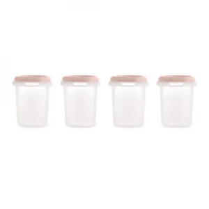 Set 4 recipiente ermetice gradate 250 ml Terra Blush