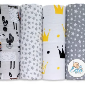 Set 4 scutece din bumbac Lux 70x80 cm model 5912