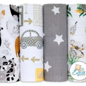 Set 4 scutece din bumbac Lux 70x80 cm model 5943