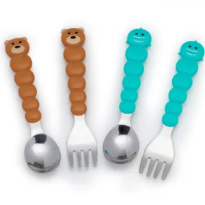 Set 4 tacamuri colorate Melii model urs si rechin