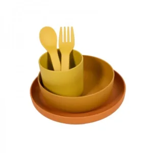 Set 5 accesorii masa bebelusi Bo Jungle Ocru