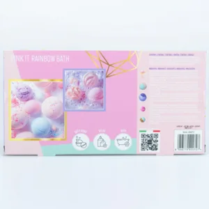 Set 5 bombe de baie curcubeu pink it