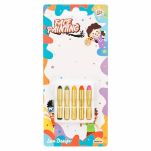 Set 5 creioane colorate pentru pictura faciala