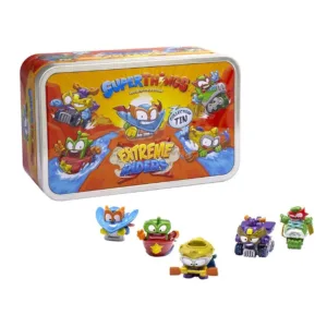 Set 5 figurine in cutie metalica Superthings Extreme Raiders