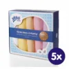 Set 5 museline din bumbac organic 70x70cm Old Times Girls Pastels XKKO