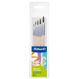 Set 5 pensule cu varf rotund