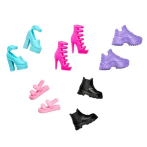 Set 5 perechi pantofi Barbie Fashion Accessories