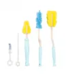 Set 5 periute Little Mom Blue pentru curatare biberoane