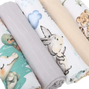 Set 5 scutece multifunctionale pentru copii BabyMam Jungle of Dreams