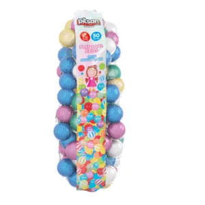 Set 50 bile mari 9 cm Pilsan Play Pastel