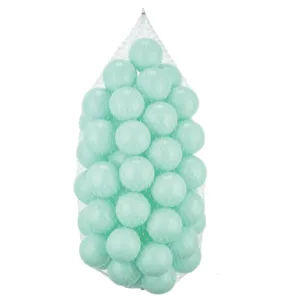 Set 500 bile din plastic diametru 7 cm PlayCity Mint