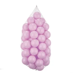 Set 500 bile din plastic diametru 7 cm PlayCity Premium Pink