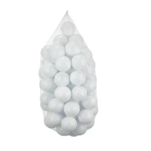 Set 500 bile din plastic diametru 7 cm PlayCity White