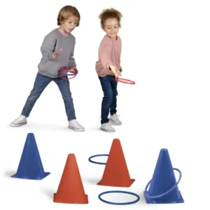 Set 6 conuri si 10 inele de jucarie Apli Kids