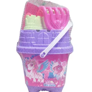 Set 6 jucarii de nisip Castel Nr.1 Purple