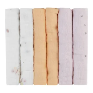 Set 6 mini prosopele KikkaBoo Hedge-Hugs 30x30 cm din muselina