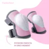 Set 6 protectii sport Yvolution 3-5 ani pink