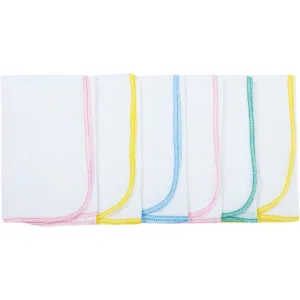 Set 6 scutece tetra Bubaba din bumbac cu multiple intrebuintari 40x40 cm 0 luni+ Multicolor