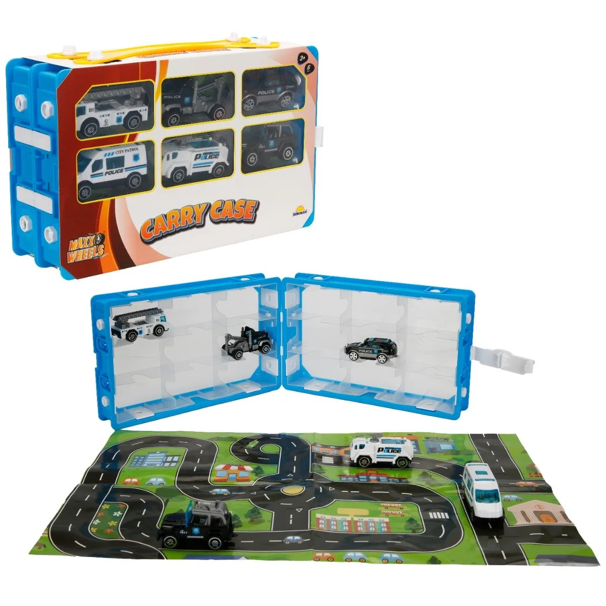 Set 6 vehicule si harta orasului