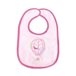 Set 7 bavete bumbac si peva 30 x 19 cm inchidere cu banda velcro fetite