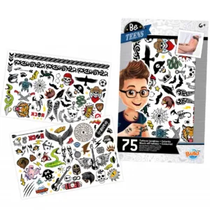 Set 75 Tatuaje lavabile pentru baieti