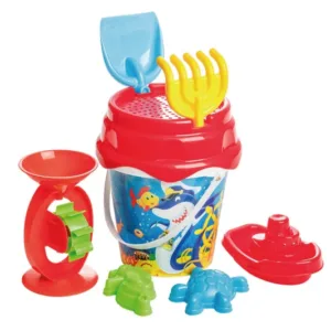 Set 8 piese de joaca pentru nisip galetusa copii cu forme si accesorii diferite modele