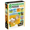 Set 8 puzzle progresive Headu Animale Salbatice