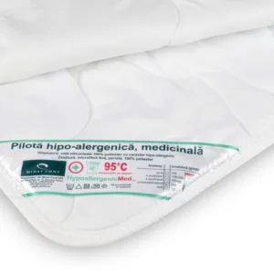 Set Baby HypoallergenicMed perna 40x60 cm si pilota 100x140 cm hipoalergenica pentru bebelusi