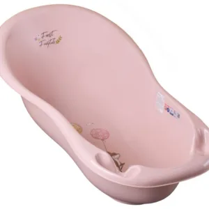 Set Cadita 86 cm cu suport metalic si suport anatomic Forest Roz