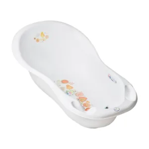 Set Cadita Folk 102cm cu Suport metalic si Suport Anatomic Alb