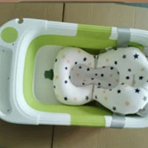 Set Cadita Little Mom Green ultrapliabila si hamac pentru copii