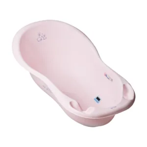 Set Cadita cu suport metalic Little Bunnies 102cm Roz