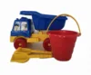Set Camion pentru nisip cu galetusa si 2 accesorii Blue  Yellow