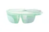 Set Castron cu 2 compartimente si lingurita KikkaBoo Tasty Mint