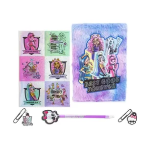 Set Jurnal cu Coperti pufoase Monster High