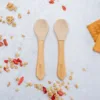 Set Lingurite din bambus AppeKids Bubble Beige