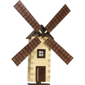 Set Moara de vant din lemn decorativa pentru perete Walachia