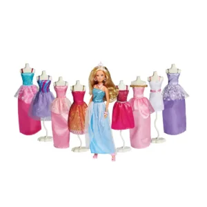 Set Papusa Steffi Love Deluxe cu rochii si accesorii 23 piese