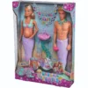 Set Papusa sirena cu Kevin si bebelus