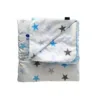 Set Paturica si perna Minky pentru copii 580 Blue Stars 75x85 cm