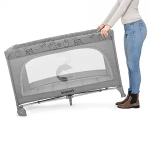 Set Patut de calatorie Kidnort Ihalig Light Gray cu geanta de transport