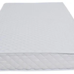 Set Patut din lemn 120x60 cm Nichiduta Lilia White cu margini rotunjite si somiera reglabila + Saltea cu husa detasabila din microfibra 12 cm grosime Nichiduta Cocos Comfort +