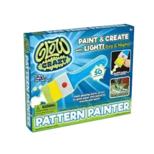 Set Pictura cu Pensula Luminoasa si Sabloane Pattern Painter Glow Crazy